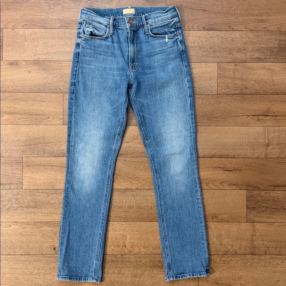 Mother Size 26 The Mid Rise Dazzler Ankle Jeans In Cut & Paste Quiet Luxury Cute